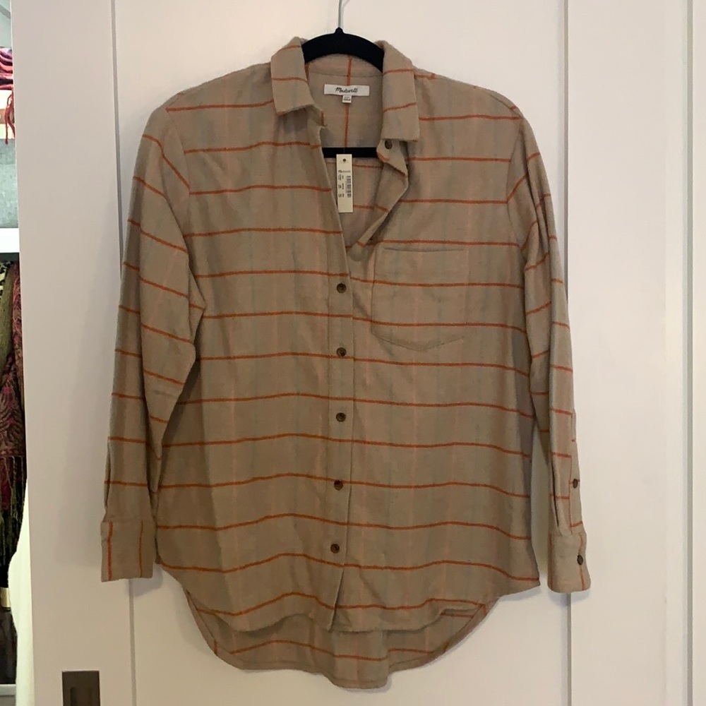NEW Madewell Boyfriend Flannel